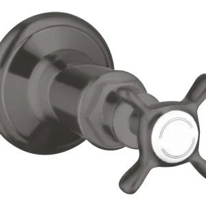 Beliebt Axor Montreux Absperrventil Unterputz mit Kreuzgriff - Brushed Black Chrome