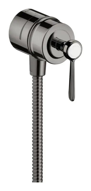Axor Montreux Wandabsperrventil mit Rückflussverhinderer und Absperrventil mit Hebelgriff - Polished Black Chrome Direktkauf