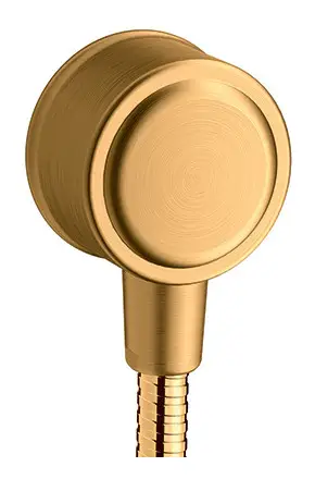 Axor Montreux Wandanschluss mit Rückflussverhinderer - Brushed Gold Optic Begrenztes Angebot