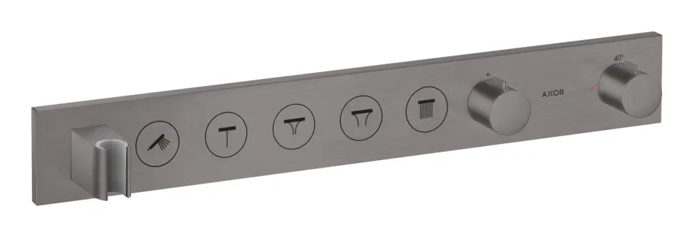 Axor Showersolutions Thermostatmodul Select für 5 Verbraucher Unterputz - Brushed Black Chrome Top-Angebot