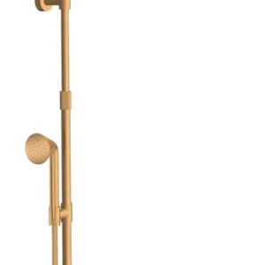 Letzte Chance Axor Showers Showerpipe 240 2jet mit Thermostat und Kopfbrause - Brushed Gold Optic