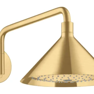 Schnäppchen Axor Showers Kopfbrause 240 2jet mit Brausearm - Brushed Gold Optic