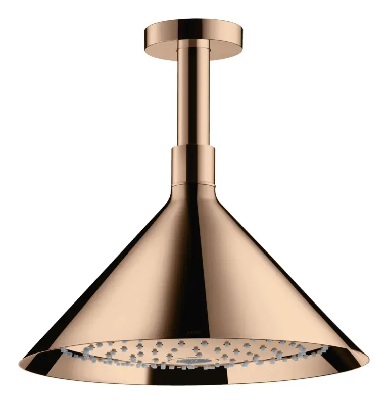 Billig Axor Showers Kopfbrause 240 2jet mit Deckenanschluss - Polished Red Gold