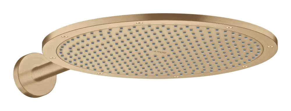 Geprüft Axor Showersolutions Kopfbrause 350 1jet mit Brausearm - Brushed Bronze