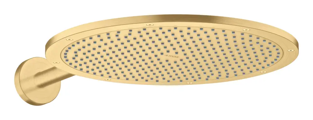 Must-Have Axor Showersolutions Kopfbrause 350 1jet mit Brausearm - Brushed Gold Optic