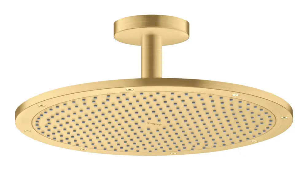 Angebot Axor Showersolutions Kopfbrause 350 1jet mit Deckenanschluss - Brushed Gold Optic