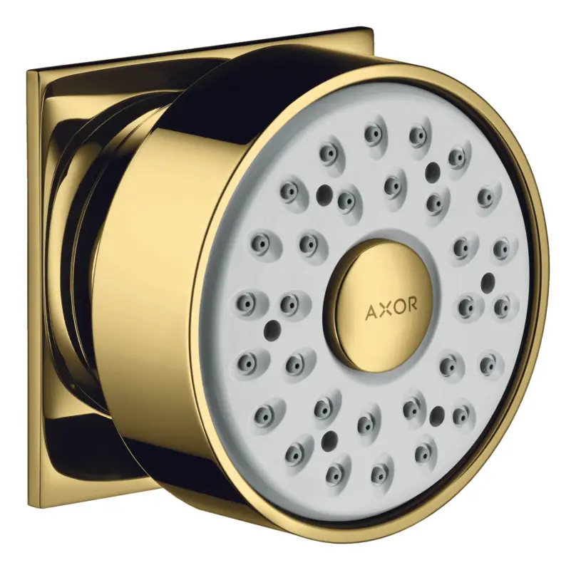 Markenware Axor Seitenbrause 1jet eckig - Polished Gold Optic