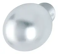 Ausverkauf Hoppe Aluminium-Knopf-Lochteil 50 für Wohnungsabschluss-Türen - silberfarben