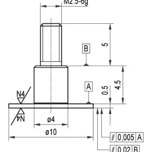 Günstig Käfer Messeinsatz Stahl Teller 10 x 0,5 mm