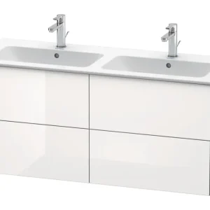 Rabatt Duravit XSquare Waschtischunterschrank für Doppelwaschtisch mit 4 Auszügen 1280 x 560 x 478 mm - Steingrau Seidenmatt Lack