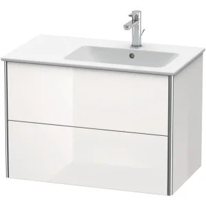 Ausverkauf Duravit XSquare Waschtischunterschrank für Becken rechts mit 2 Auszügen 810 x 560 x 478 mm - Flanellgrau Seidenmatt Lack