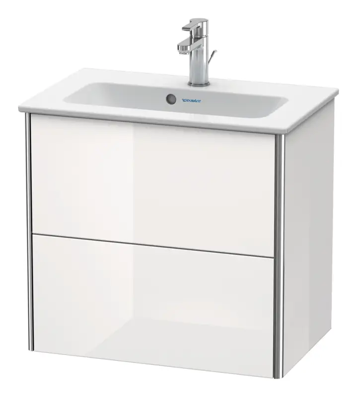 Super-Preis Duravit XSquare Waschtischunterschrank Compact mit 2 Auszügen 610 x 560 x 388 mm - Betongrau Matt