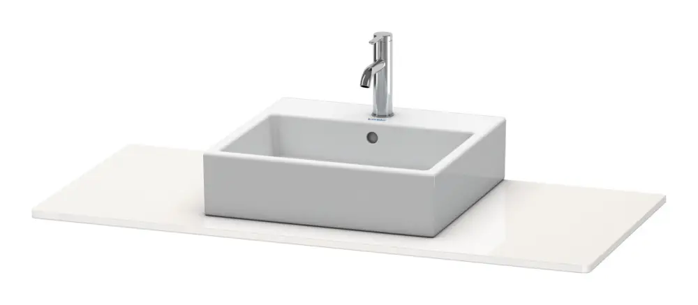 Duravit XSquare Konsole mit einem Ausschnitt mittig 800 x 550 mm - Weiß Hochglanz Dekor Jetzt Bestellen