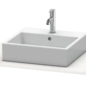 Wochenendangebot Duravit XSquare Konsole mit einem Ausschnitt mittig 800 x 550 mm - Weiß Seidenmatt Lack