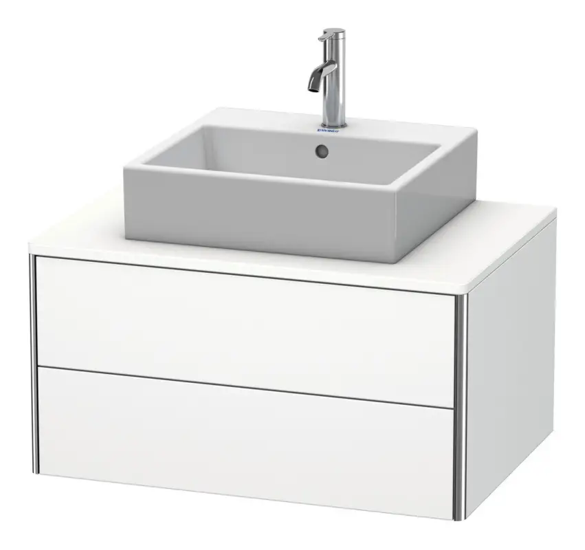 Duravit XSquare Konsolenwaschtischunterschrank mit 2 Auszügen 800 x 400 x 548 mm - Weiß Matt Nur Für Kurze Zeit