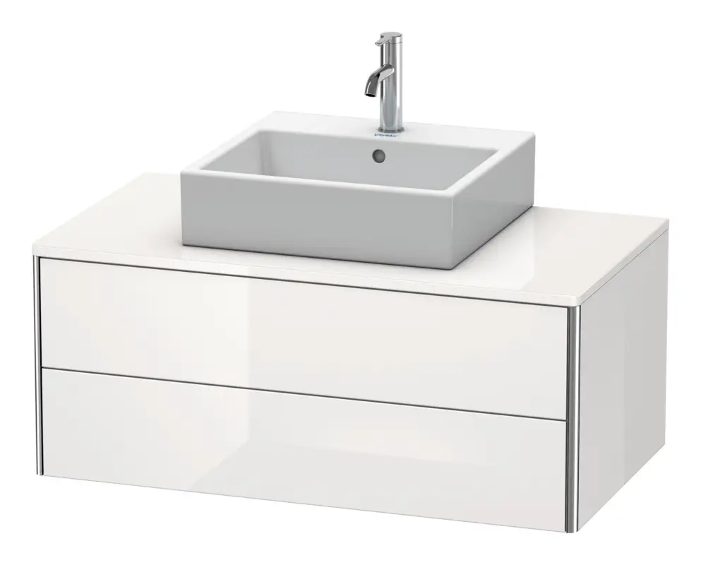 Preiswert Duravit XSquare Konsolenwaschtischunterschrank mit 2 Auszügen 1000 x 400 x 548 mm - Flanellgrau Seidenmatt Lack