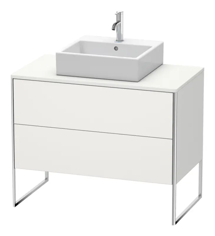 Direkt Vom Hersteller Duravit XSquare Konsolenwaschtischunterschrank bodenstehend mit 2 Auszügen 1000 x 778 x 548 mm - Nordic Weiß Seidenmatt Lack
