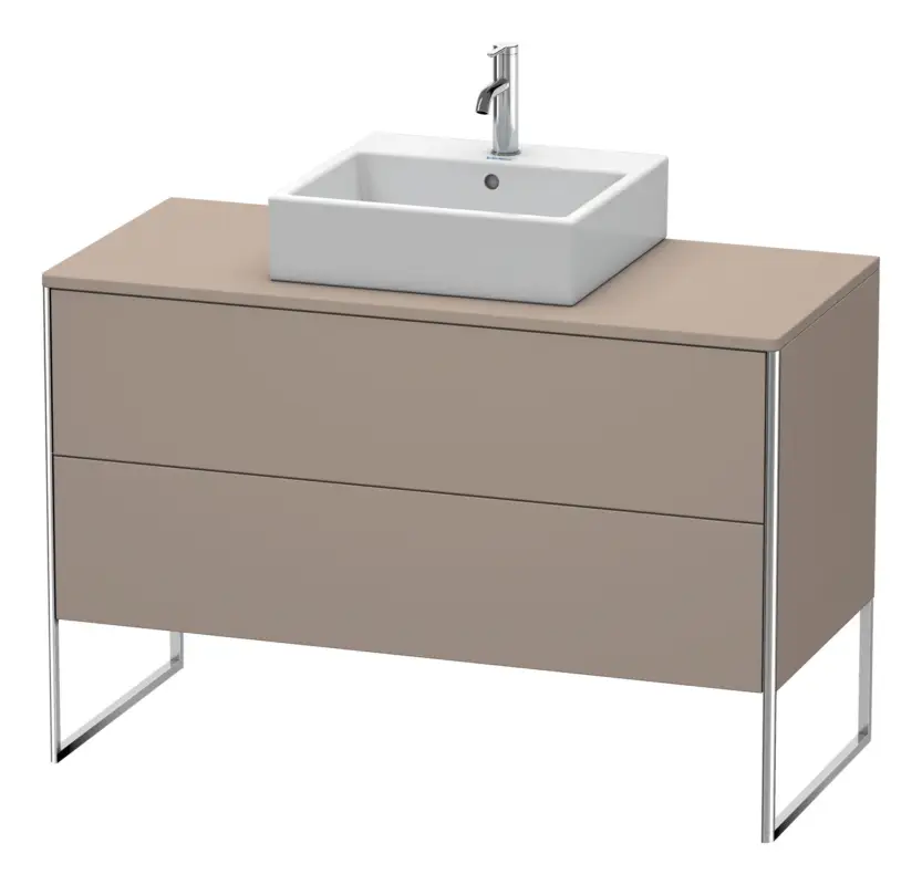 Top-Seller Duravit XSquare Konsolenwaschtischunterschrank bodenstehend mit 2 Auszügen 1200 x 778 x 548 mm - Basalt Matt