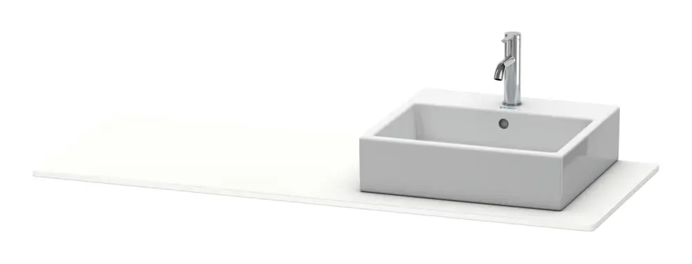 Duravit XSquare Konsole mit einem Ausschnitt rechts 1400 x 550 mm - Weiß Matt Markenprodukt