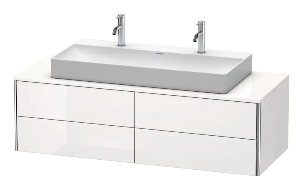 Nur Für Kurze Zeit Duravit XSquare Konsolenwaschtischunterschrank für Doppelwaschtisch mit 4 Auszügen 1400 x 400 x 548 mm - Taupe Matt