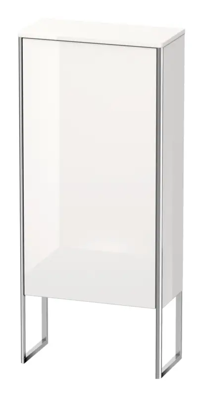 Schnäppchen Duravit XSquare Halbhochschrank mit 1 Tür Anschlag links 500 x 236 x 1136 mm - Schwarz Hochglanz Lack