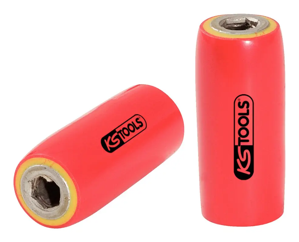 Solange Der Vorrat Reicht KS Tools 3/8" Bithalter mit Schutzisolierung für 8 mm Bits