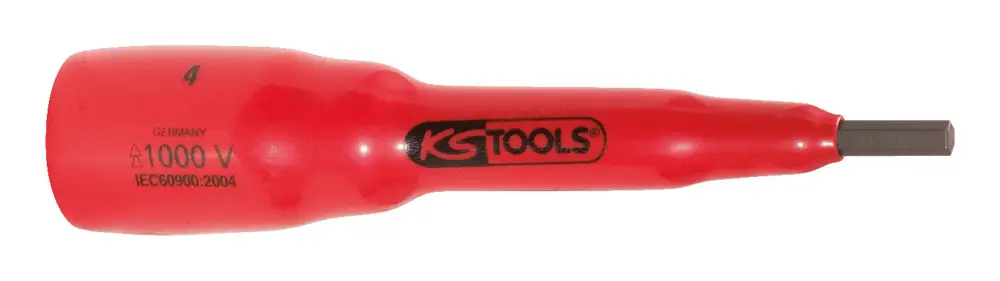 Aktuell KS Tools 3/8" Bit-Stecknuss mit Schutzisolierung für Innensechskant-Schrauben, 5 mm, 82 mm lang