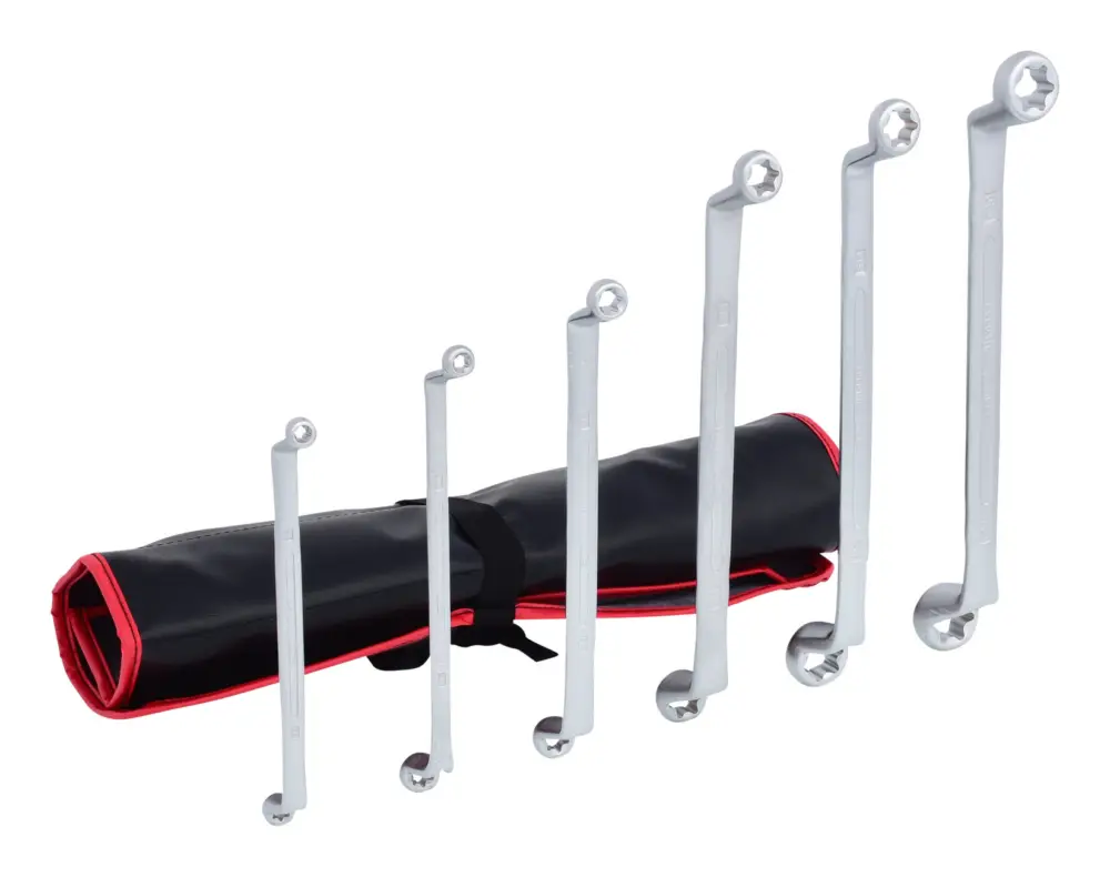 KS Tools Doppel-Ringschlüssel-Satz Torx-E, gekröpft, 6-teilig Direktkauf