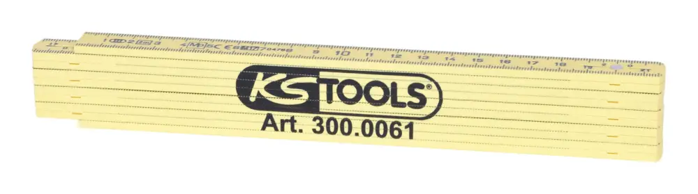 Heißes Angebot KS Tools Kunststoff-Gliedermaßstab, gelb, 2m