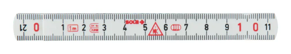 Preisreduziert KS Tools Kunststoff-Gliedermaßstab, weiß, 1m