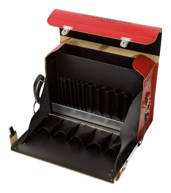 KS Tools Werkzeugkoffer, leer, Leder Rabatt