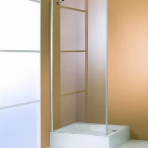 Aktuell Hüppe 501 Design pure Seitenwand für Pendeltür Silber matt Bronze getönt - 700mm / 2000mm