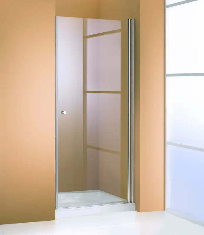 Hüppe 501 Design pure Schwingtür Weiß Grau getönt - 800mm / 2000mm Günstig