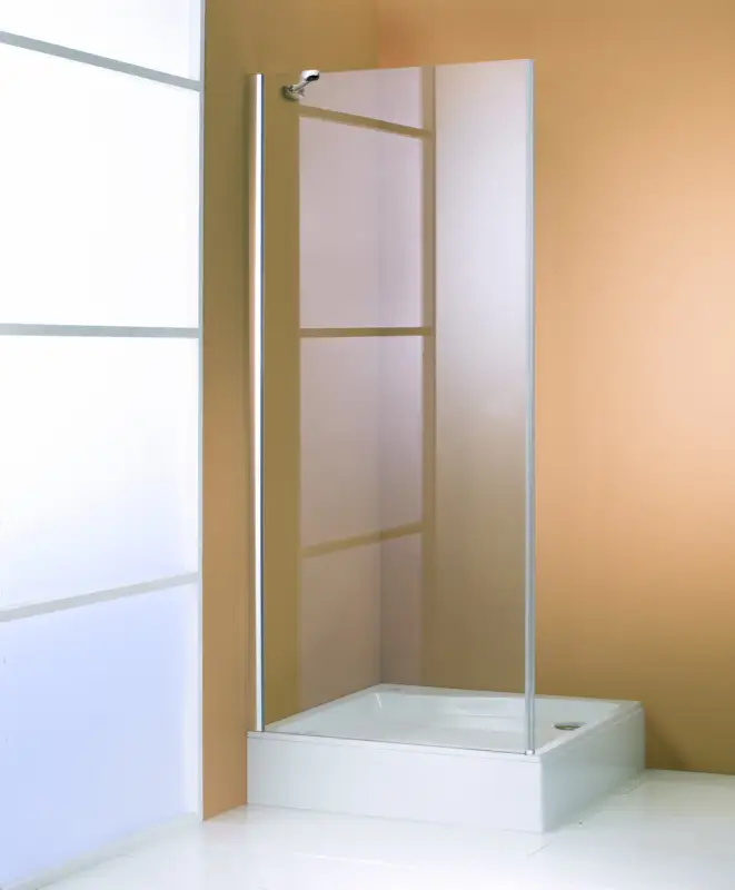 Hüppe 501 Design pure Seitenwand für Schwingtür Chromglanz Bronze getönt - 750mm / 1900mm Preisknaller