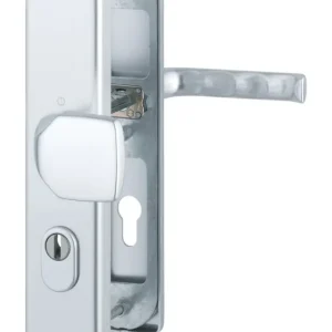 Beliebt Hoppe London Aluminium-Schutz-Langschild-Wechsel-Garnitur 61G/2222ZA/2210/113, Profilzylinder, mit Zylinder-Abdeckung für Außen-/Wohnungsabschluss-Türen (42-47 mm) - silberfarben
