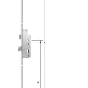 KFV Paniktür-Mehrfachverriegelung Profilzylinder PZ Entfernung 72 mm Vierkant 9 mm D65 16kt DIN links / DIN rechts Begrenztes Angebot