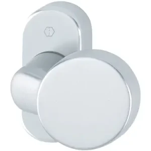 Mega-Angebot Hoppe Aluminium-Knopfrosette 58G/55, fest/drehbar, für Profiltüren - silberfarben