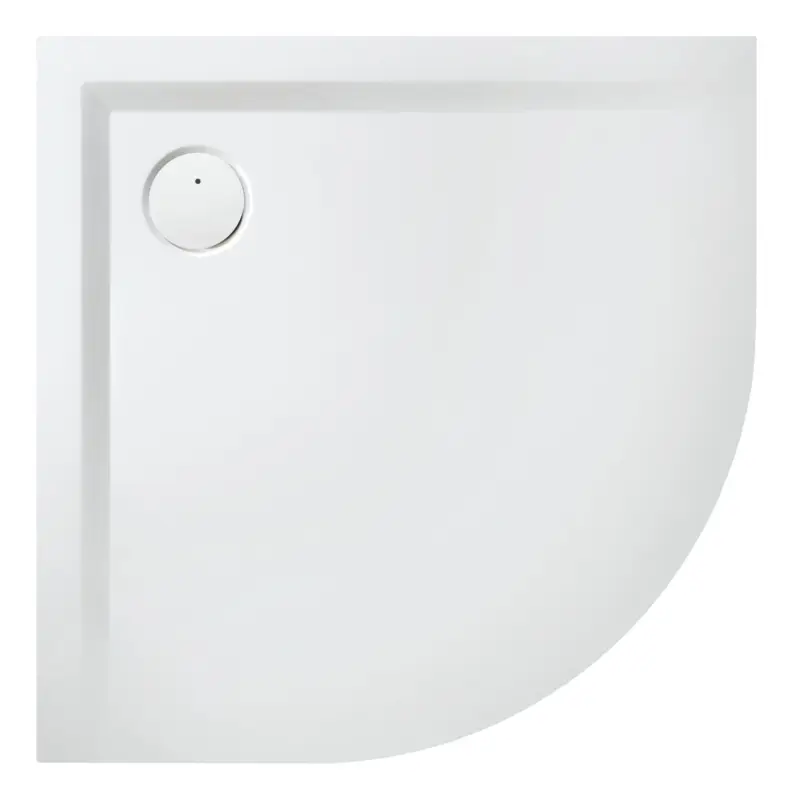 Neuheit Hoesch Muna Viertelkreisduschwanne 900 x 900 mm (550 mm Radius) - Schiefergrau