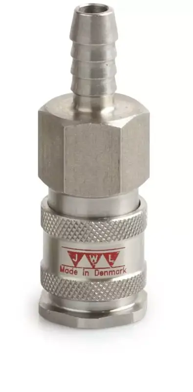 Kracherpreis Kupplung Edelstahl 316 JWL Serie 540 DN 7,8, mit Schlauchtülle 13 mm