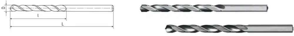 Geprüft HSS Co5-Spiralbohrer DIN 340 Ø 6,5 mm (lang)
