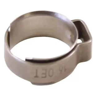 1-Ohr Klemme mit Einlagering 15 - 17,3 mm Edelstahl (W4) Preis Gesenkt