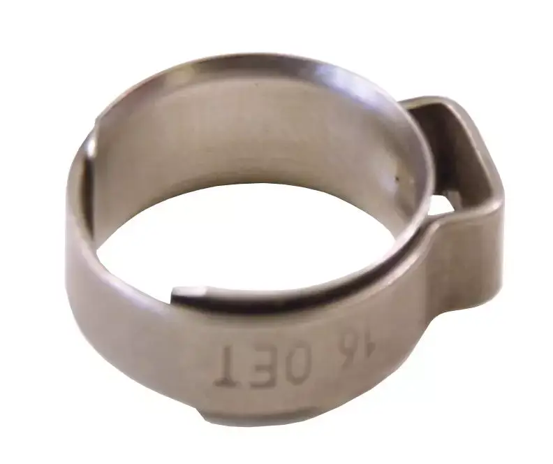 1-Ohr Klemme mit Einlagering 15 - 17,3 mm Edelstahl (W4) Preis Gesenkt