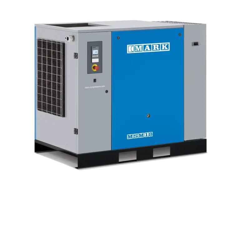 Nur Heute MARK Schraubenkompressor MSM 16D 15 kW/10 bar, inkl. KältetrocknerACHTUNG:* beiliegend Broschüre 'Aufstellungsbedingungen' beachten!!!* Inbetriebsetzungsprotokoll muss ausgefüllt an ELMAG retourniert werdenz.B. per Email an office@elmag.at