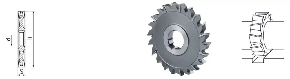 HSS Co5-Scheibenfräser DIN 885A Ø 63 x 16 x 22, feingezahnt Meistverkauft