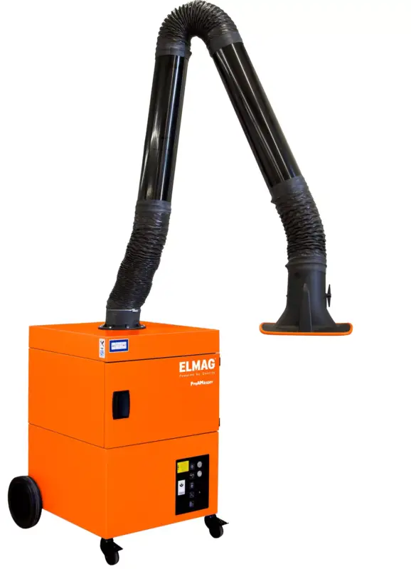 Absauganlage, fahrbar, Profi-Master Absaugarm Ø 150mm/4m in Rohrausführung, Absaugl. mit Arm max. 1.100 m³/h ~ 1,1 kW ~ 3x400 V(Type 60 650 105) Direkt Vom Hersteller