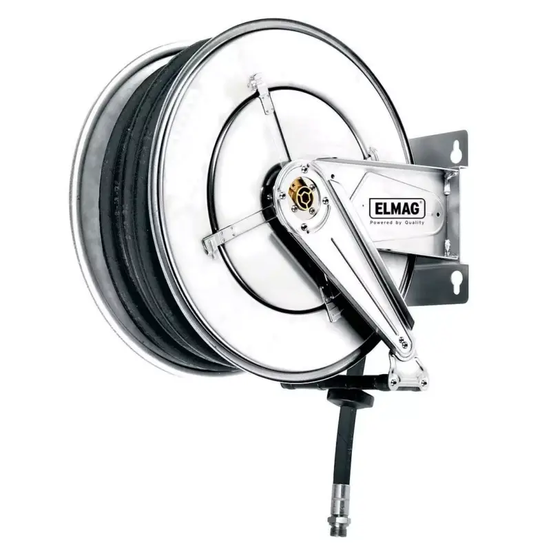 Mega-Angebot INDUSTRIE Schlauchaufroller Edelstahl '532/11' für Druckluft u. Wasser 70°C, 20 m, 1/2', 20bar