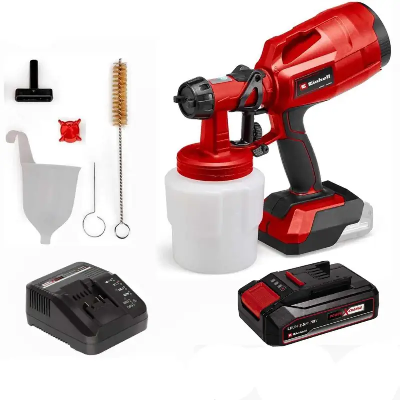 Einhell Akku-Farbsprühsystem TC-SY 18/60 Li- Farbsprühpistole Akku 2.5 Ah, Sichere Zahlung