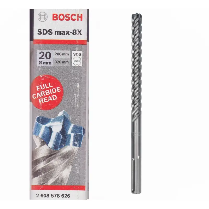 Schneller Versand Bosch Professionelt SDS max-8X Hammerbohrer 20 x 200 x 320 mm -