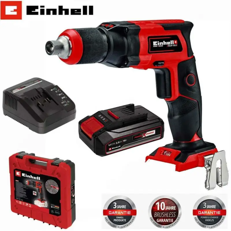 Einhell Akku-Trockenbauschrauber TE-DY 18 Li Akku 2.5 Ah Koffer Super-Preis