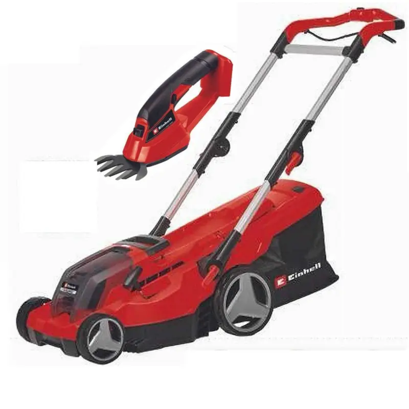 Bestseller Einhell Akku-Rasenmäher GE-CM 36/37 - 36V ( 2 x 18V ) Solo + Grasschere